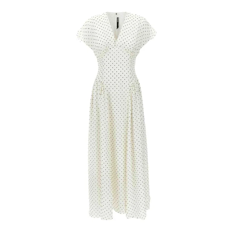 Rotate Birger Christensen Maxi Robe - Blanc