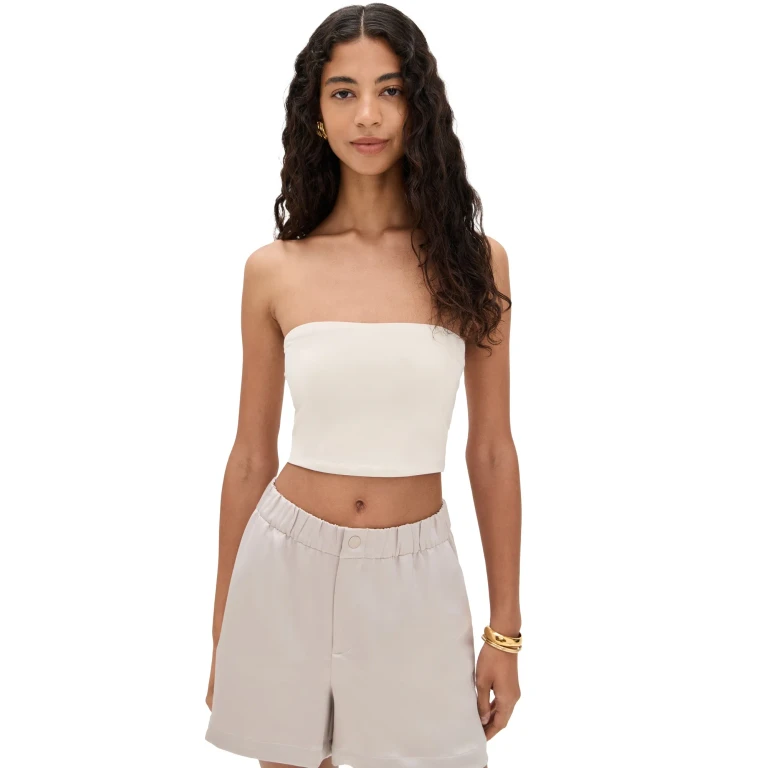 Susana Monaco Crop Tube Top Sugar XL