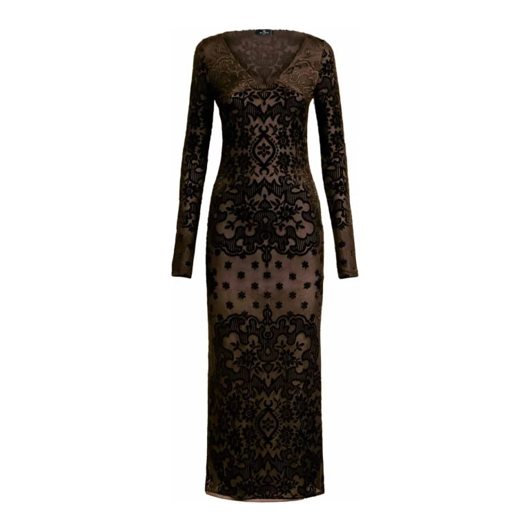 Etro Robe Au Genou - Noir