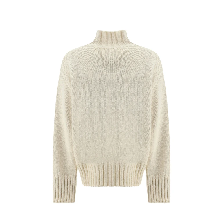 Jil Sander Wool And Silk Sweater White - Women