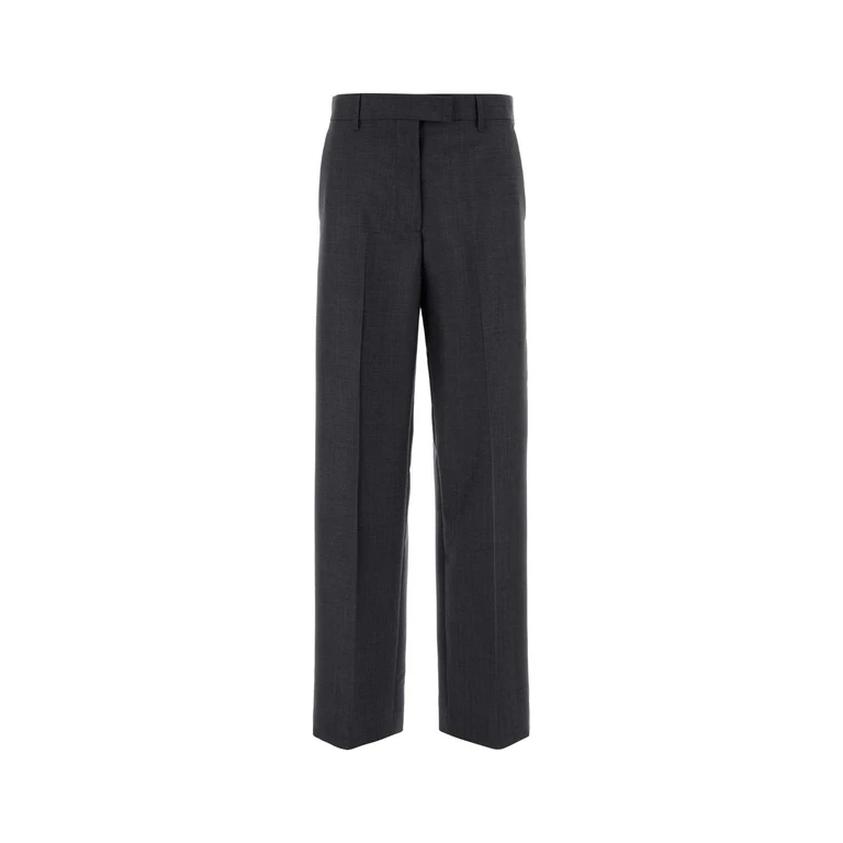 Miu Miu Charcoal Mohair Blend Pant Antracite Exterior: Virgin Wool Pantaloni - Women