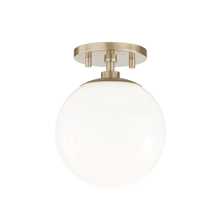 Mitzi Stella Ceiling Light in Aged Brass