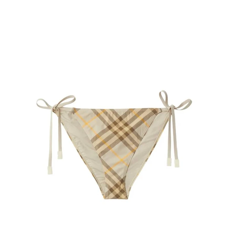 Burberry Check Print Slip-On Bikini Briefs