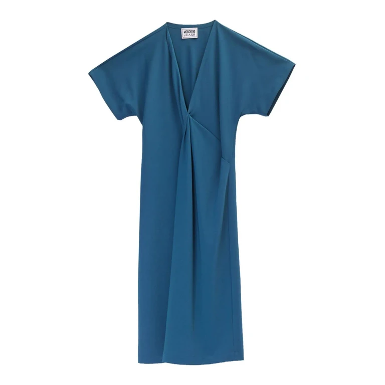 Moschino Jeans Robe Au Genou - Or