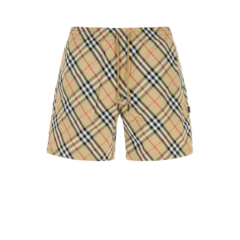 Burberry Printed Nylon Swimming Shorts Sandipcheck Costumi Da Bagno - Men