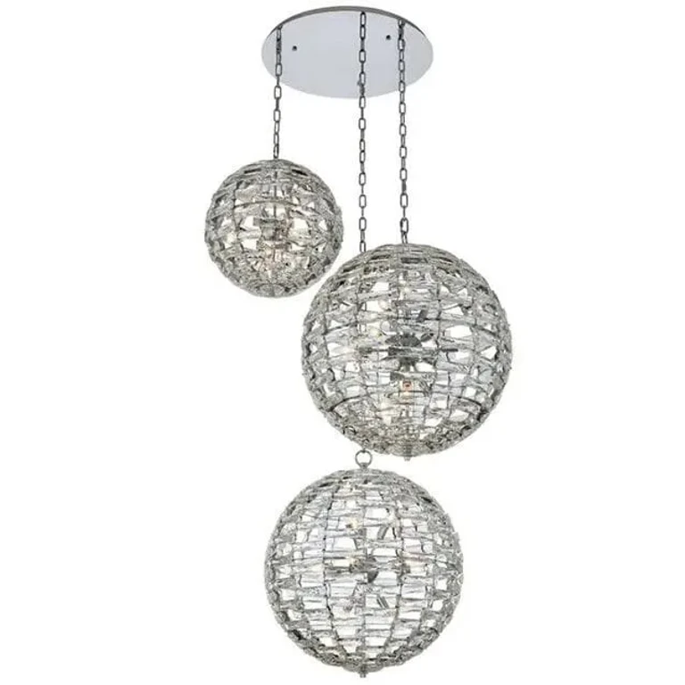 Alta 27-Light Pendant Light in Polished Chrome
