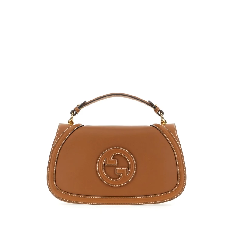 Gucci Camel Leather Medium Blondie Handbag