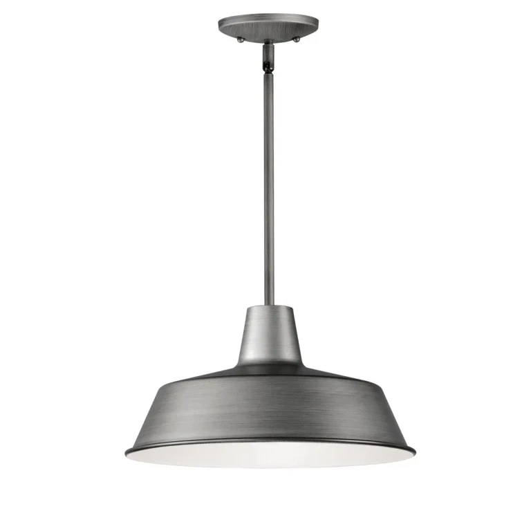 Weathered Zinc One Light Pendant from the Pier M Collection