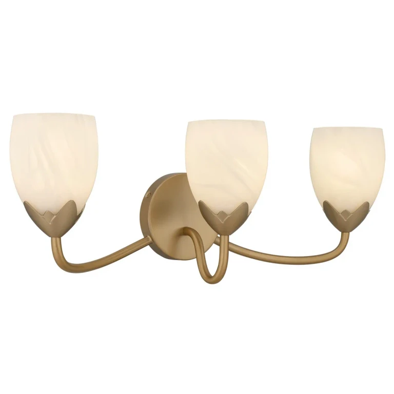 Bronze Gold Bathroom Vanity Light from the Jacobs Collection