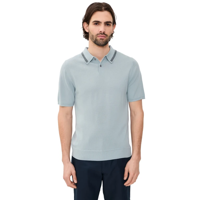PS Paul Smith Short Sleeve Sweater Polo Ivory M