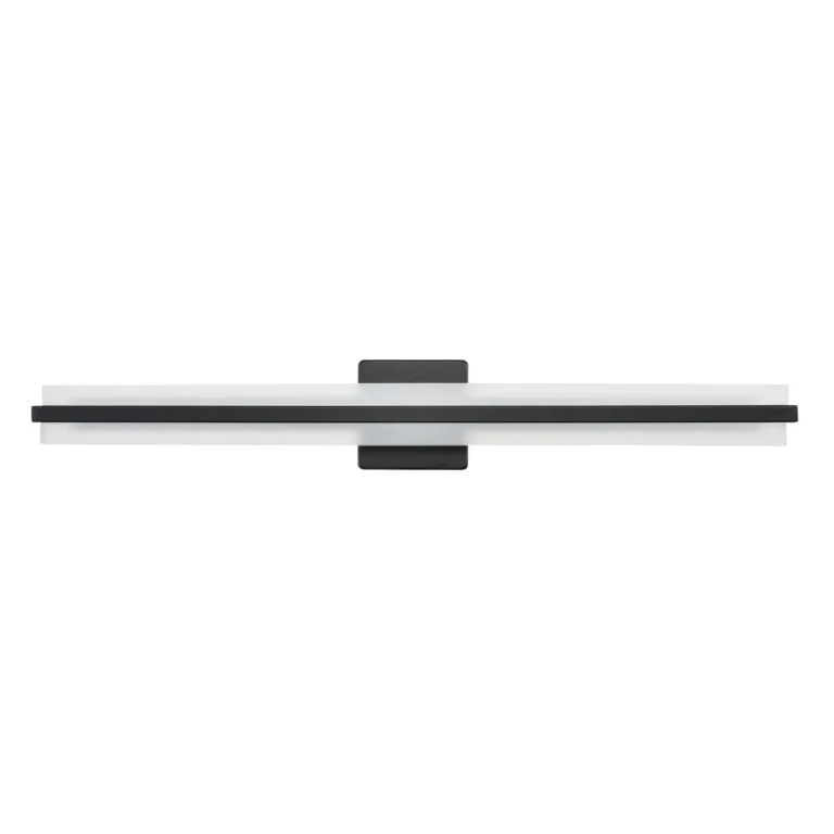 Matte Black LED Vanity from the Troy Collection