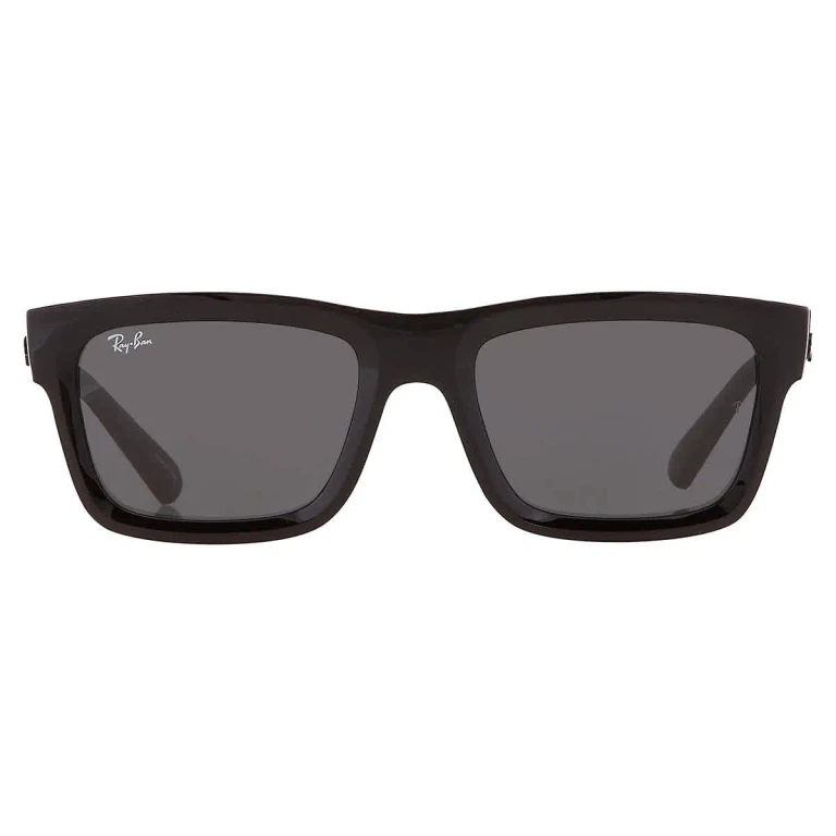 Ray Ban Warren Bio Based Dark Grey Rectangular Unisex Sunglasses RB4396 667787 57