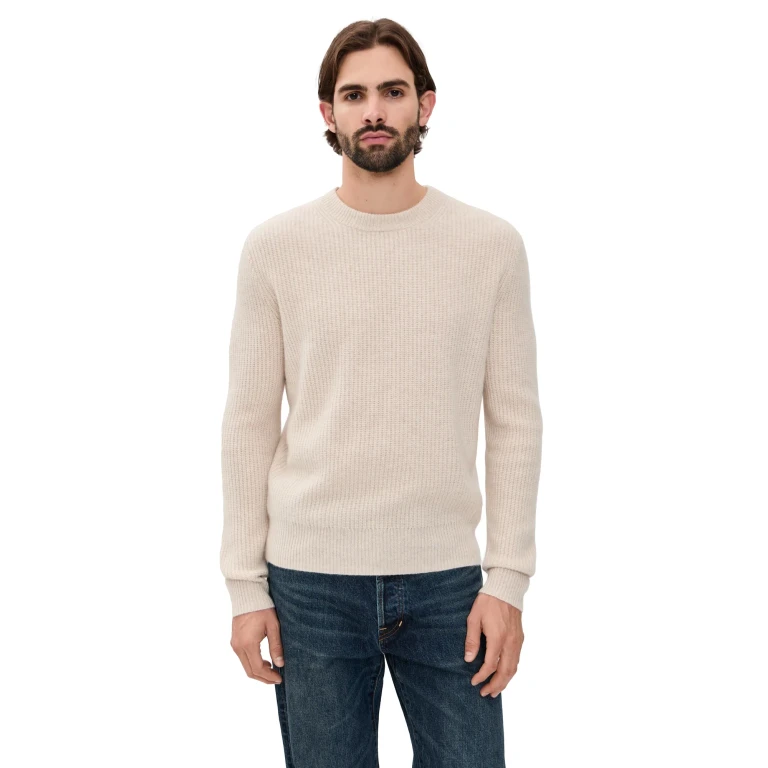 Alex Mill Jordan Sweater In Washed Cashmere Marled Stonewash S