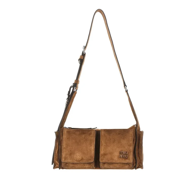 MIU MIU Suede leather Utilitaire bag Woman One Size