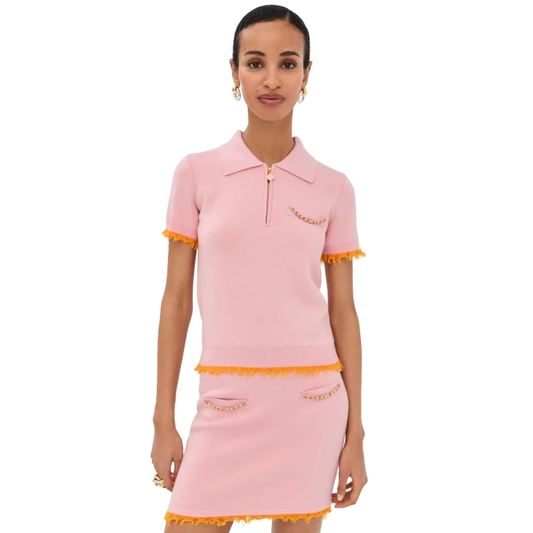Casablanca Double Face Polo Pink M