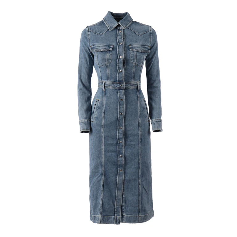 7 For All Mankind Luxe Dress Morning Sky