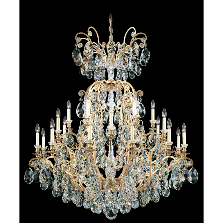 Renaissance 24-Light Chandelier in Black