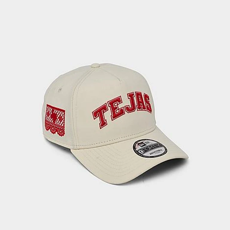 New Era Texas Rangers MLB City Connect 9FORTY A-Frame Snapback Hat in Chrome/Red