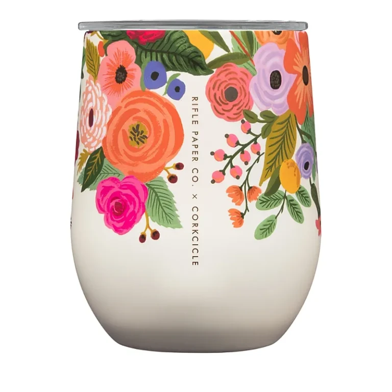 Corkcicle x Rifle Paper Co Stainless Steel 12 Oz. Stemless Cup