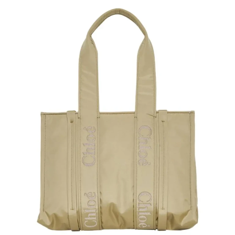 Chloe Woody Logo Medium Tote Bag