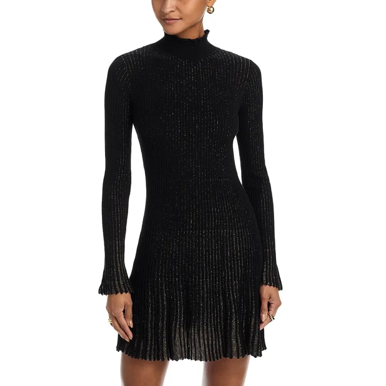 Treasure of Light Foil Knit Mini Dress