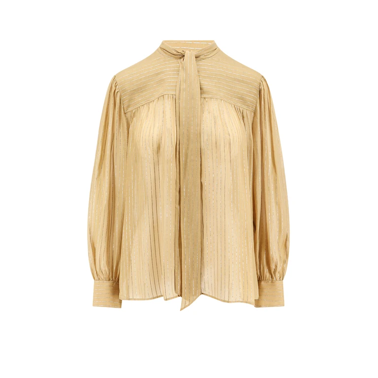 Chloé Silk Shirt With Lurex Details