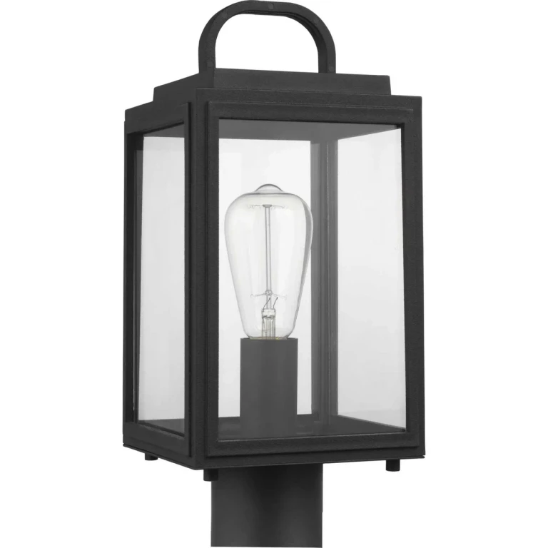 Black One Light Post Lantern from the Grandbury Collection