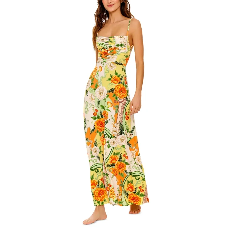 Agua Bendita Arista Ete Floral Cover-Up Dress