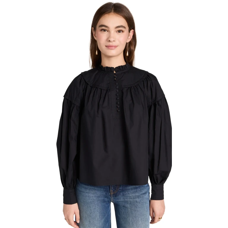 Ulla Johnson Marika Blouse Noir 2