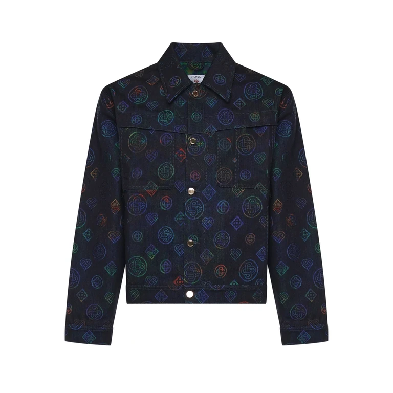 Casablanca Coats Blue Cotton - Men