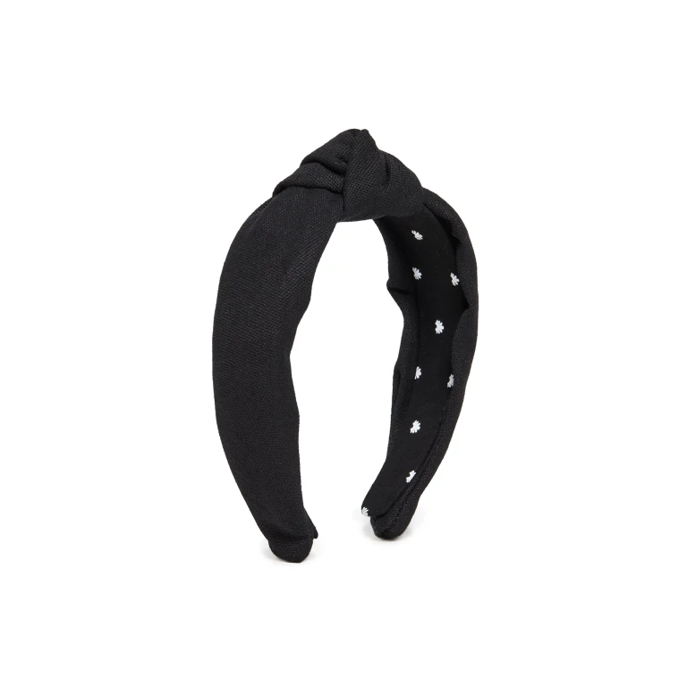 Lele Sadoughi Classic Black Headband Jet One Size
