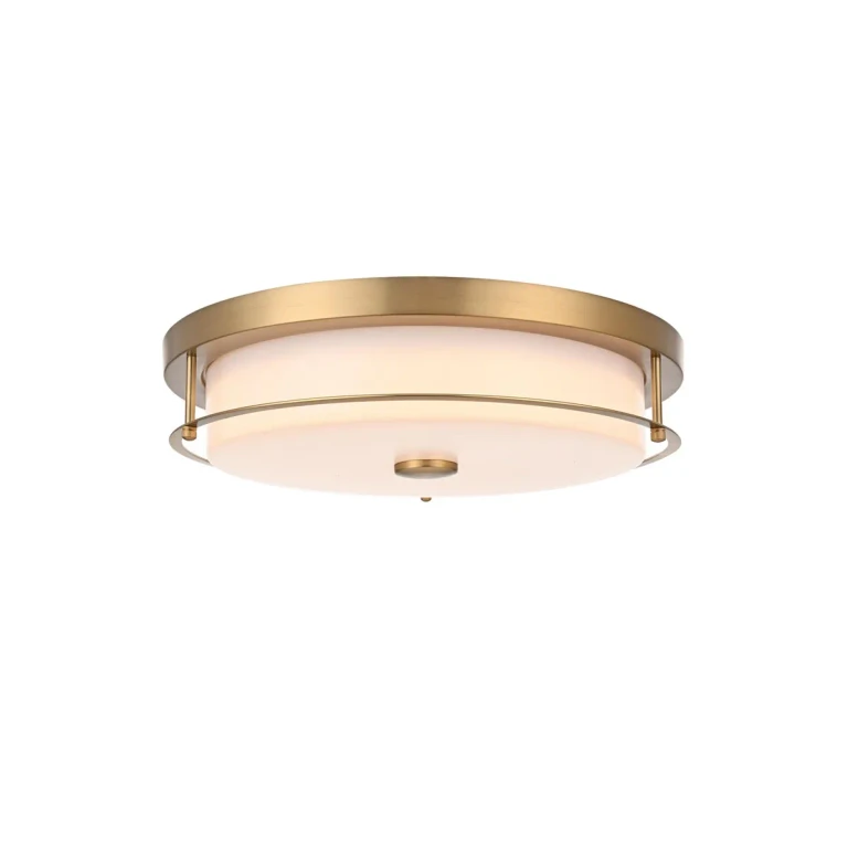 Satin Gold LED Flush Mount from the Kolson Collection