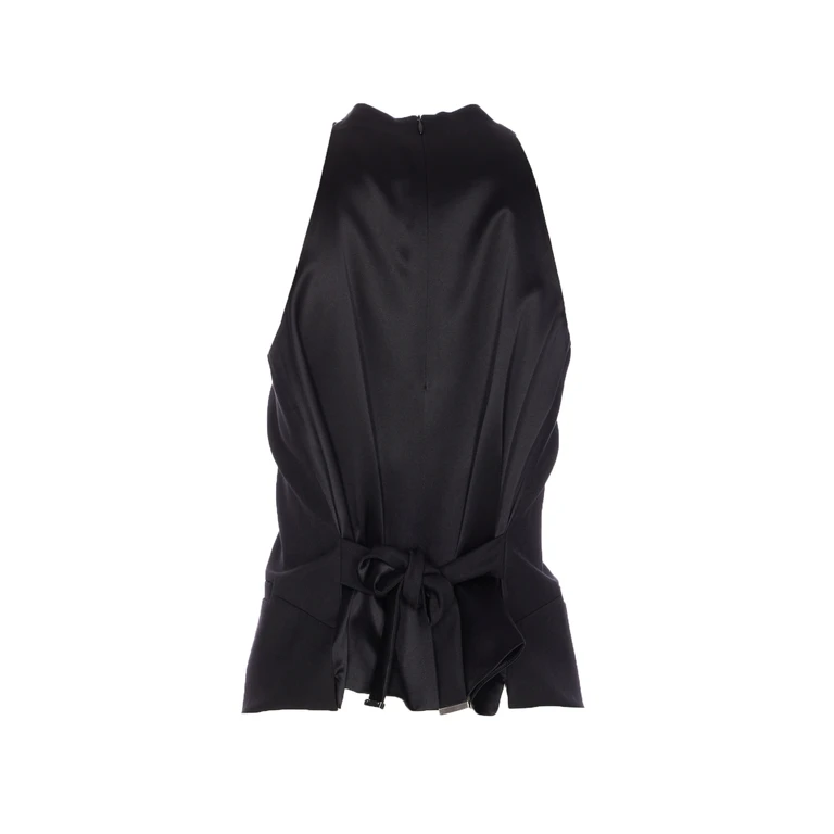 Max Mara Top Black Virgin Wool - Women