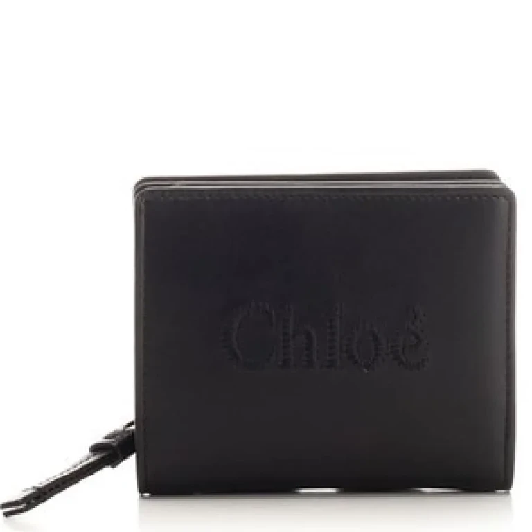 Chloé Black Leather Sense Wallet