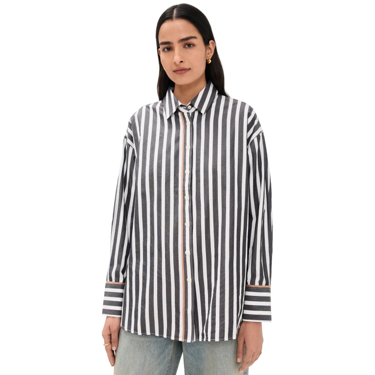 XIRENA Gillian Shirt Ink Stripe XS
