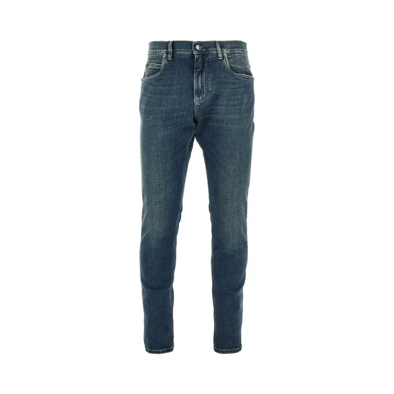 DOLCE & GABBANA Stretch denim Regular Fit jeans Man 50