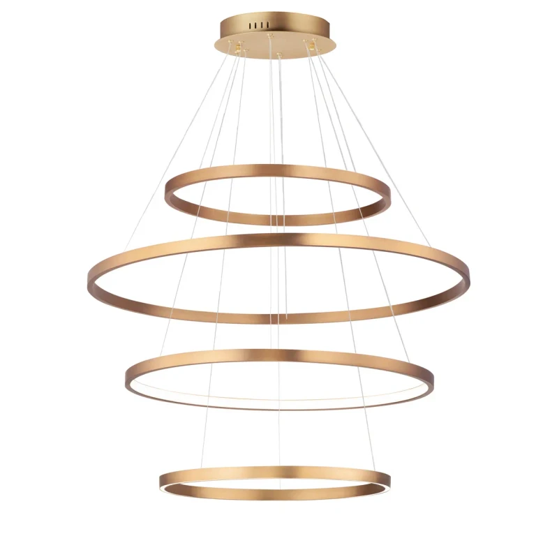Gold LED Pendant from the Groove WiZ Collection