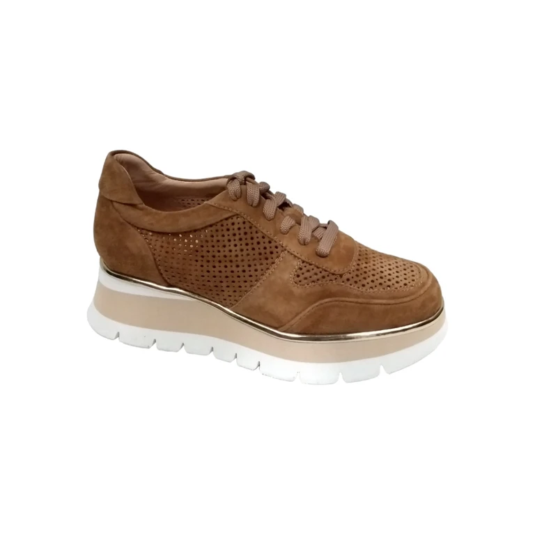 Lucagrossi Rekmir Laccio Brown Suede Shoe - Women