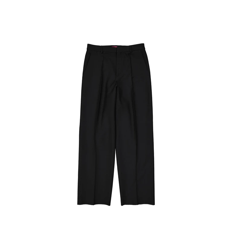 Valentino Wool And Silk Trousers Black Virgin - Women