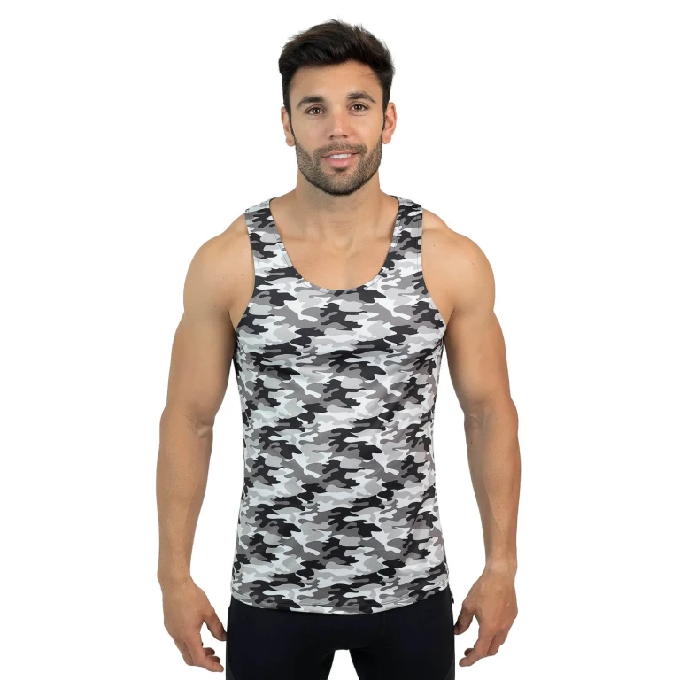 Gray Camo Tank Top