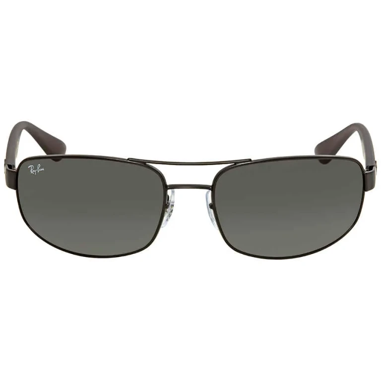 Ray Ban Grey Classic Rectangular Mens Sunglasses RB3445 006/11 61