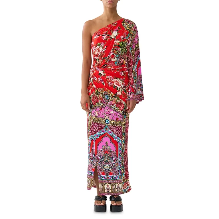 Camilla One Shoulder Jersey Dress