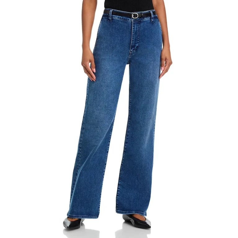 Frame The Straight High Rise Trouser Jean in Rinse