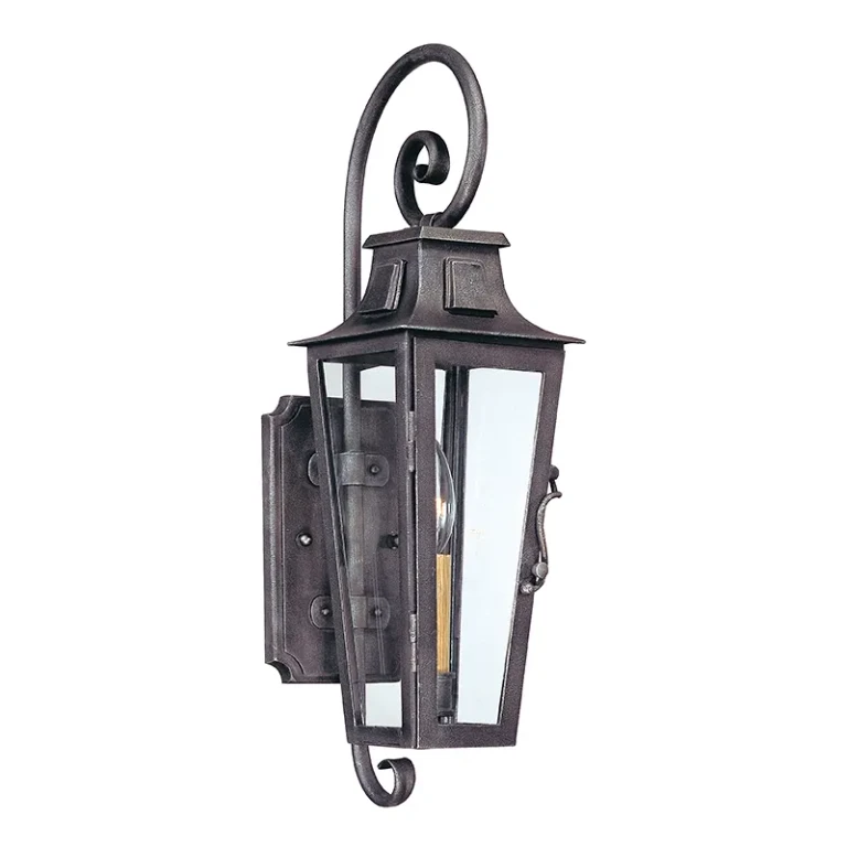 Troy Parisian Square 19" Outdoor Wall Light in Aged Pewter