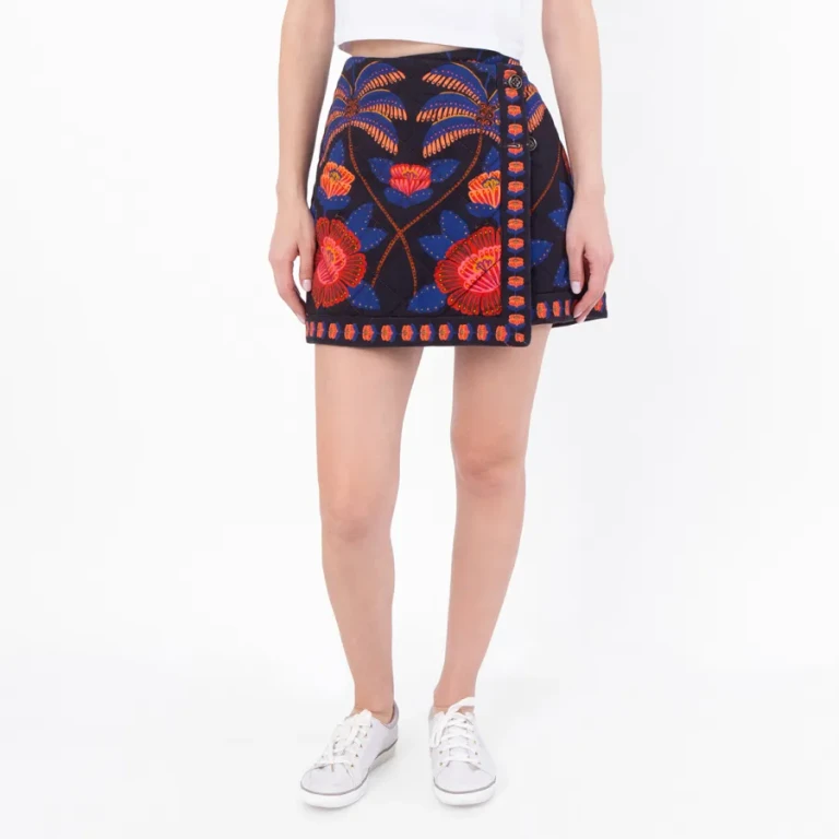 Farm Rio Living Bloom Mini Skirt