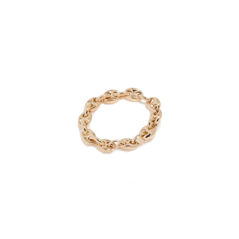 Zoe Chicco 14k Gold Small Mariner Chain Ring Gold 7