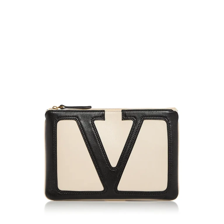 Valentino Garavani VLogo Leather Pouch