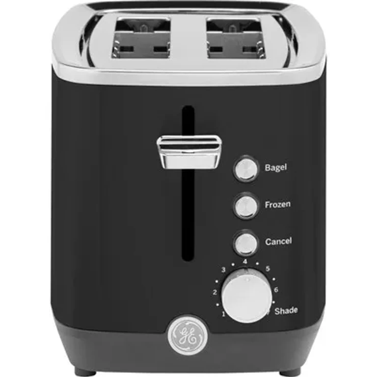 GE 2-Slice Toaster in Onyx Black size 7.64 H x 6.88 W x 11.18 D | G9TMA2SGYBL | Stainless Steel