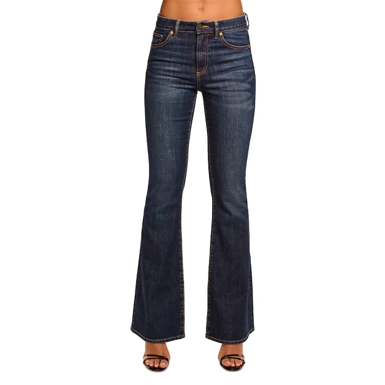 Ramy Brook Helena High Rise Flare Jeans in Dark Rinse
