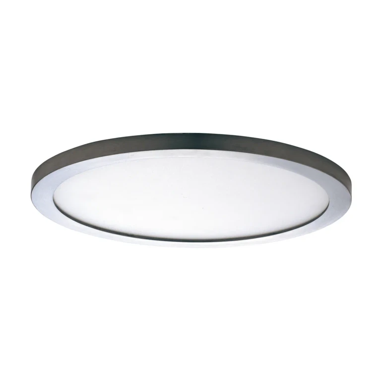 Satin Nickel LED Flush Mount from the Wafer Collection